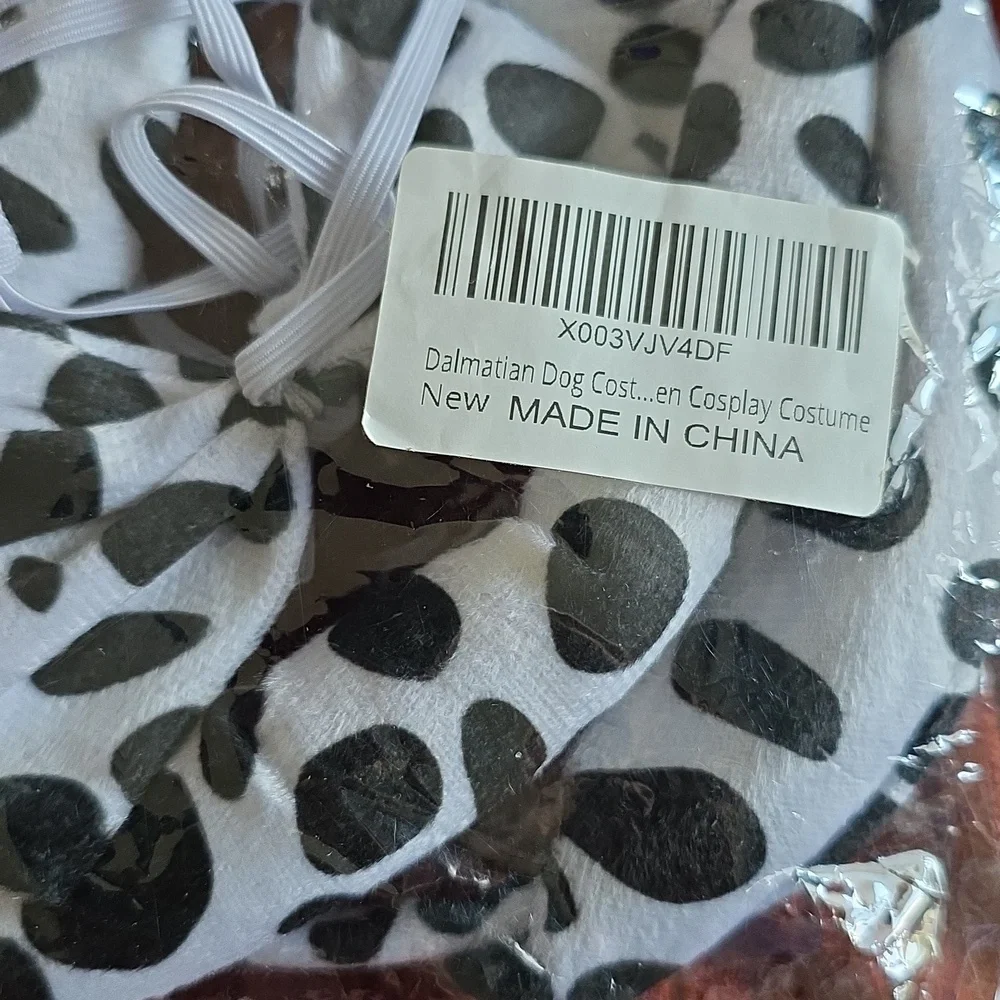 Dalmatian Print Kids Costume Set 3 Piece
